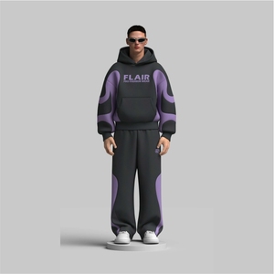 Chándal Oversize de Algodón con Paneles de Felpa para Hombre - Product Image 6