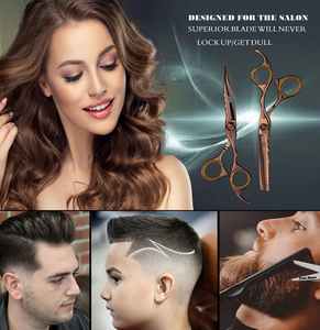 Ciseaux de barbier professionnels en acier inoxydable de haute qualité pour la coiffure et la coupe de cheveux en salon, vente en gros - Product Image 2