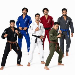 Uniforme de Taekwondo Academy, Ligero, Preencogido, Tejido Dorado, Poliéster/Algodón, IBJJF, Chaqueta Resistente, Pantalones Ripstop, Unisex, Adulto - Product Image 1