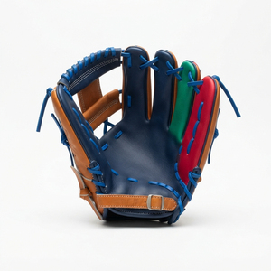 Professional Leather Baseball <b>Glove</b> Right Handed Full Finger Closed Web Adjustable Wrist Strap All Seasons Baseball <b>Gloves</b> - Product Image 1