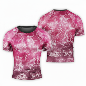 เสื้อรัดรูปเนื้อนุ่มสวมใส่สบาย พิมพ์ลายได้ตามต้องการ แขนสั้น สำหรับเล่นกีฬา ฟิตเนส วิ่ง ออกกำลังกาย ทนทาน ป้องกันการระคายเคือง - Product Image 4
