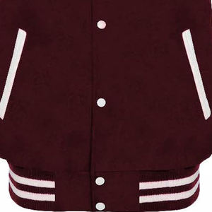 Long <b>Thin</b> Canvas Varsity <b>Jacket</b> Nylon/Cotton Sleeves Front Logo OEM Service <b>Waterproof</b> Windproof Summer Baseball Letterman - Product Image 3