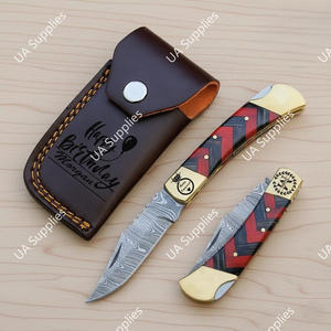 Cuchillos Plegables EDC de Bolsillo Multifuncionales de Acero de Damasco Forjado de Alta Calidad, los Más Vendidos, Personalizables OEM/ODM - Product Image 2