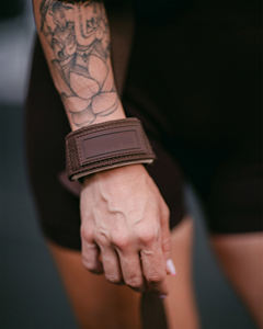 Sangles de levage rembourrées en néoprène pour haltères, robustes, antidérapantes, pour entraînement de soulevé de terre et renforcement de la force de préhension en salle de sport - Product Image 5