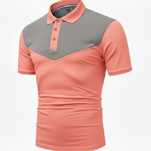 Polo homme premium à manches courtes en mélange de coton respirant, coupe ajustée, décontracté, mode estivale, confortable - Product Image 2