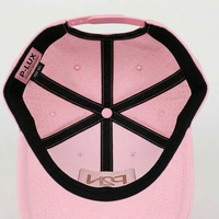 Casquette unisexe à 6 panneaux en tissu de coton avec logo personnalisé en cuir, visière incurvée, perforations découpées au laser, idéale pour le golf quotidien