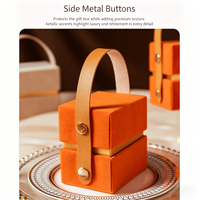 Boîte Cadeau de Mariage en Carton Rigide Personnalisée avec Logo, Luxe, Tendance, en Velours Doux, Portable, Gaufrée, Écologique, Vente en Gros