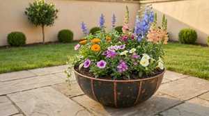 Maceta Grande de Diseño Clásico para Exteriores con Arreglo de Flores Mixtas para Jardín, al Mejor Precio al por Mayor - Product Image 4