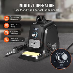 Stazione Saldante Digitale da 80W con Display, 2 Supporti per Saldatura, 5 Punte per Pinzette, 30g di Filo per Saldatura Inclusi - Product Image 6