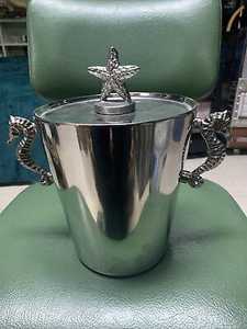 Mirror Polish Metal <b>Ice</b> <b>Bucket</b> <b>With</b> Handle And <b>Lid</b> On Top Modern Design Knob High Insulated Metal <b>Ice</b> <b>Bucket</b> For Bar Lover Gifts - Product Image 4