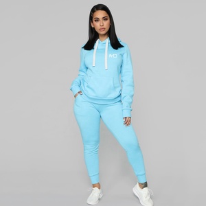 Custom Women 2 Piece Pant Set Sweatsuit Set Two Piece Cropped Zip Up Hoodie And Pants Sets <b>Tracksuit</b> For Women - Product Image 5