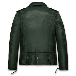 Vestes en cuir à fermeture éclair intégrale à prix de gros – Blouson d'hiver élégant en cuir véritable de qualité supérieure pour homme - Product Image 2