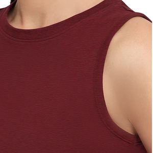 Débardeur tricoté sans manches à col rond pour femme, couleur unie, respirant, en polyester, pour un usage décontracté - Product Image 6