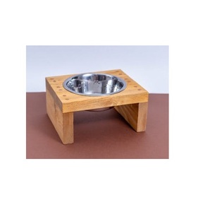 Comedero para Mascotas, Superventas, Comedero Personalizable, Estación de Alimentación de Madera con Tazones de Acero Inoxidable - Product Image 3