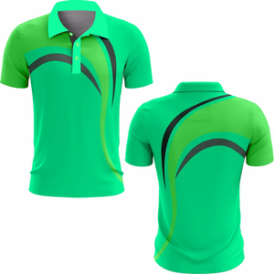 Polo de golf néon personnalisé pour homme, sublimé, à manches courtes, haute performance, vente en gros, vêtements de sport imprimés pour équipes, logo personnalisé - Product Image 1