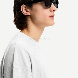 Camiseta de manga corta para hombre de alta calidad para primavera y verano, Impresión de logotipo personalizado, lavado con ácido, estilo callejero, ajuste de gran tamaño - Product Image 6