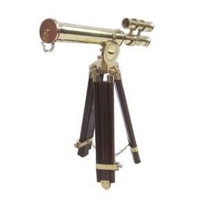 Ornement inspiré du télescope nautique pour les arrangements de décoration nautique, les vitrines marines et les intérieurs côtiers - Product Image 1