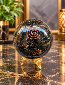 Esferas de turmalina negra de cristal natural al por mayor para regalos y Feng Shui - Product Image 1