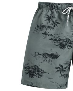 Shorts de Baño Personalizados para Hombre con Estampado de Palmeras, Secado Rápido, Shorts de Playa, Shorts de Surf, Cintura Elástica con Cordón, OEM Personalizado - Product Image 3