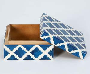 Caja de Almacenamiento de MDF con Incrustaciones de Resina, Estilo Elegante, Caja Decorativa para Joyería, a un Precio de Fábrica Muy Bajo - Product Image 5