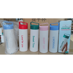 Bouteille d'eau en verre avec logo personnalisé, impression UV, pour cadeau d'entreprise, conception OEM, articles de voyage, vente en gros, faible MOQ - Product Image 2