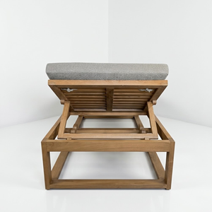 Solid Wood <b>Sun</b> Loungers Teak Flat Laying Platform <b>Bed</b> Furniture For Wholesale Importer Bulk Container Direct Factory Export OEM - Product Image 4