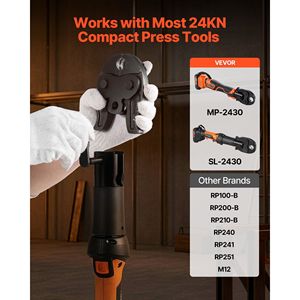 Morsa ProPress da 1/2 pollice per Utensili a Pressione Serie Compact, in Acciaio Temprato 52 HRC - Compatibile con Tagliatubi Idraulici 24KN - Product Image 3