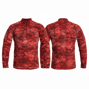 Chaqueta Clásica con Patrón de Camuflaje Personalizado de Marca Privada, Chaqueta de Camuflaje Personalizada de Manga Larga con Cuello Alto, Abrigos Duraderos de Poliéster - Product Image 5