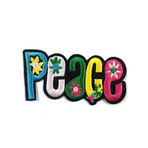 Patch brodé alphabet coloré, thermocollant, motif lettre décoratif pour vêtements - Product Image 5