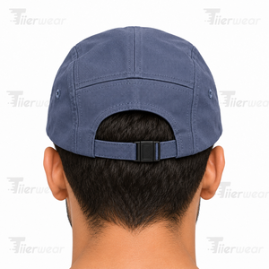 Gorra Trucker Tiiierwear Azul de 5 Paneles, 100% Algodón, Logotipo Bordado en la Parte Delantera, Gorra Snapback Casual al por Mayor para Hombre - Product Image 4