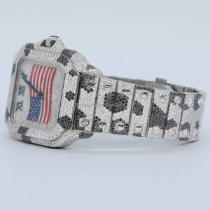 Reloj de diamantes de marca superior de lujo RB Gems, reloj de diamantes VVS Moissanite, reloj mecánico automático de diamantes de estilo personalizado para hombre - Product Image 3