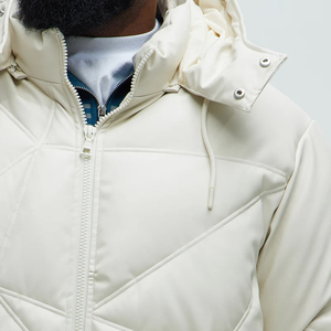 Blouson matelassé unisexe de haute qualité, style décontracté, brillant, col montant, à capuche, vente en gros, blousons gonflés personnalisés, toutes tailles - Product Image 3