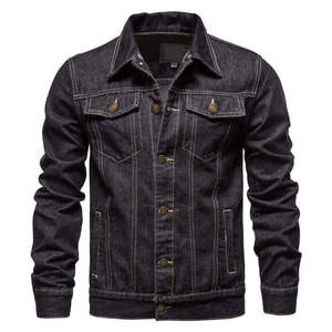 Top Fashion Men's Jackets Latest Hot Selling Fancy Classic Elasticity <b>Denim</b> <b>Coat</b> Jeans Mens Jackets Jeans - Product Image 4