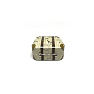 Mini Tinplate <b>Suitcase</b> <b>Storage</b> Box With Handle Small Capacity Christmas Gift Candy Container For Kids - Product Image 6