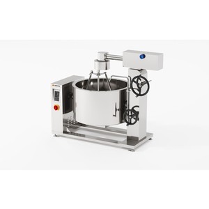 Olla de vapor encamisada con inducción rotatoria Amicook 380V/440V, modelo higiénico, cocción rápida, tiempo de cocción reducido, ideal para guisos, compacta. - Product Image 4