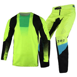 Conjunto de Equipamiento de Motocross Personalizado en Talla y Color, Pantalones y Jersey de Cuero para Carreras MX, Ropa Deportiva con Nombre de Equipo Personalizable, MTB - Product Image 5