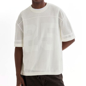 Camiseta de malla ligera de corte holgado, camiseta de malla de ajuste relajado, camiseta de malla holgada de moda, nueva llegada - Product Image 1