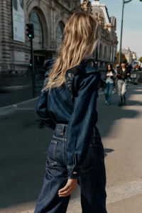 Trajes Casuales de Mezclilla para Mujer, Primavera Verano, Transpirables, de Secado Rápido, 100% Algodón, Alta Calidad, Precio al por Mayor, Diseño de Moda, Última Tendencia - Product Image 4