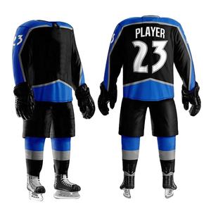 Uniforme de Hockey sobre Hielo 100% Poliéster, Ropa Deportiva Transpirable para Equipos con Conjunto de Jersey, Servicio OEM, Logotipo Personalizado - Product Image 1