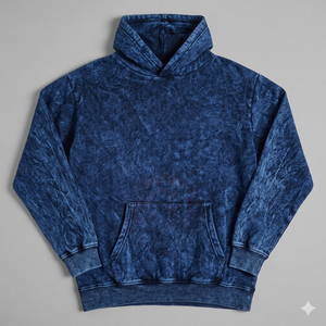Sudadera con Capucha para Hombre, Estilo Mineral Wash, Felpa Gruesa, Diseño de Hombros Caídos, para Moda Urbana Moderna - Product Image 4