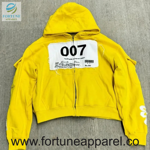 New Arrival Winter Custom Cut Sew for <b>Brown</b> Solid Polyester/Cotton Windproof Eco-Friendly Lined Hoodie for Men Per - Product Image 1