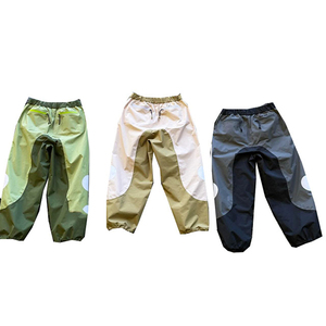 Customized Track Joggers Flared Pant Baggy High Quality <b>Wind</b> <b>Breaker</b> Distressed Wide Legs Nylon men's pants, - Product Image 1