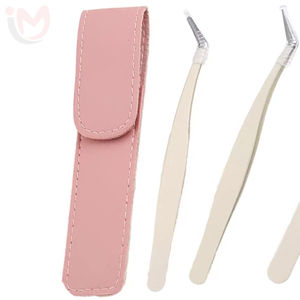 Professional Stainless Steel Fiber <b>Lash</b> Tweezers Smooth Pointed Tip 10MM Length High Precision Eyelash Extensions - Product Image 3