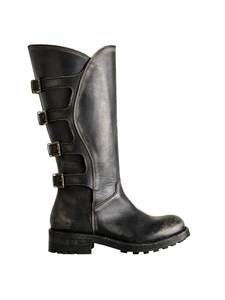 Men Genuine Leather half Western Style <b>chap</b> Buckle Closure Equestrian Boot - Product Image 3
