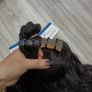 Extensions de cheveux de haute qualité, 100% cheveux humains, couleur naturelle, trame en kératine, cheveux vierges non traités, meilleur fournisseur au Vietnam. - Product Image 5