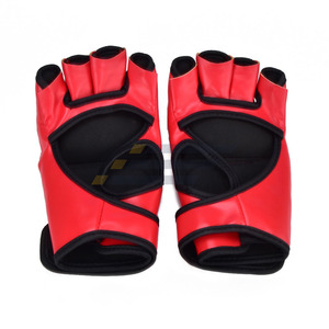 Gants de boxe MMA en cuir PU de qualité supérieure, fabriqués en usine, personnalisables, couleur et logo sur mesure, fermeture réglable, poignet confortable - Product Image 4