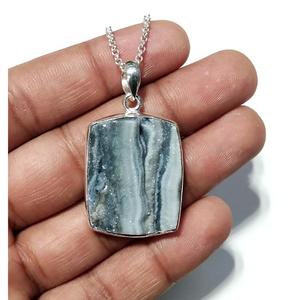 Colgante de Gancho KGN de Druzy Natural del Desierto, Plata de Ley 925, Joyería Artesanal con Piedras Preciosas, Cristal Brillante Certificado, Amuleto Destacado - Product Image 4