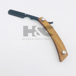 Top selling Wood Handle <b>Razors</b> High quality Wooden Handle <b>straight</b> <b>Razor</b> Replaceable Blade Shaving <b>Razor</b> With Custom Logo - Product Image 6