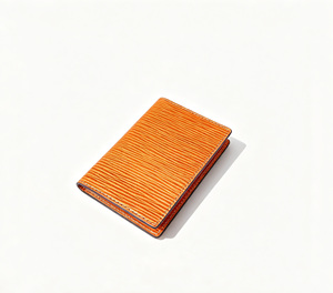 Popular Item Castello Handmade High Quality Genuine Cowhide <b>Embossed</b> Leather Soft Leather Slim <b>Card</b> Case Ripple Texture - Product Image 1