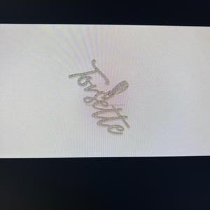 Pendentif en argent 925 personnalisé en usine, bijoux glacés pour hommes, diamants en moissanite VVS, chaîne cubaine, nom personnalisé en 3D, fête branchée - Product Image 5